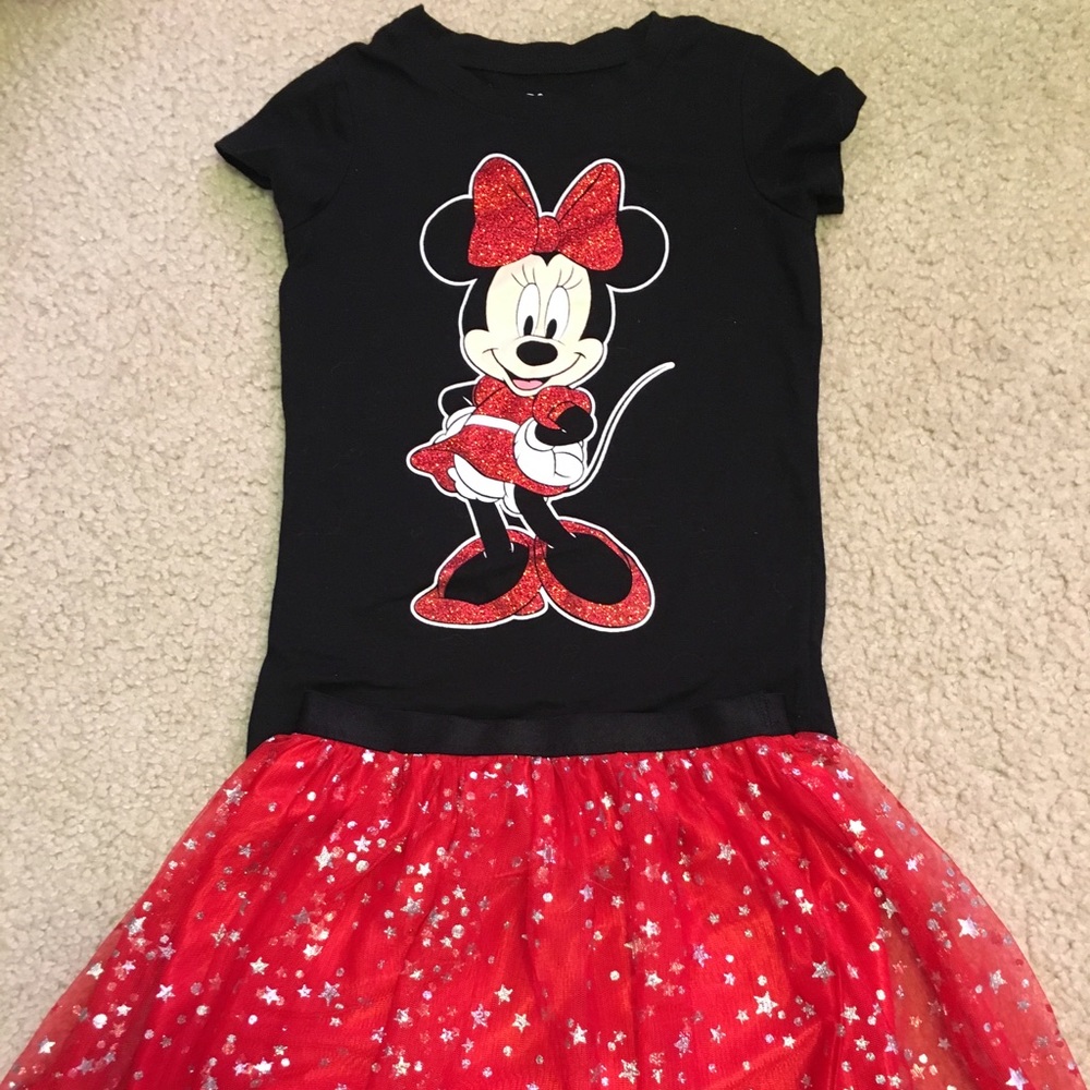 Minnie Mouse Tee and Skirt Set